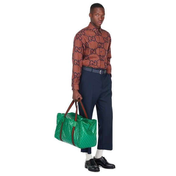 Gucci Unisex GG Crystal Canvas Large Duffel Bag - Picture 8 of 10